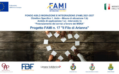 Avviato nella Sicilia Sud-Orientale il Progetto FAMI 17 -Il Filo di Arianna